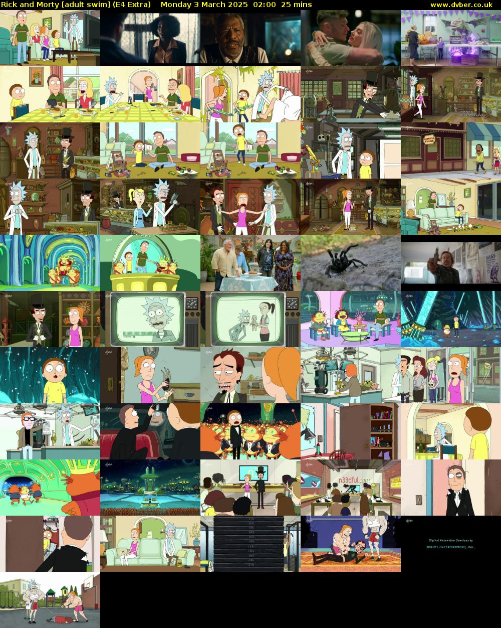Rick and Morty [adult swim] (E4 Extra) Monday 3 March 2025 02:00 - 02:25