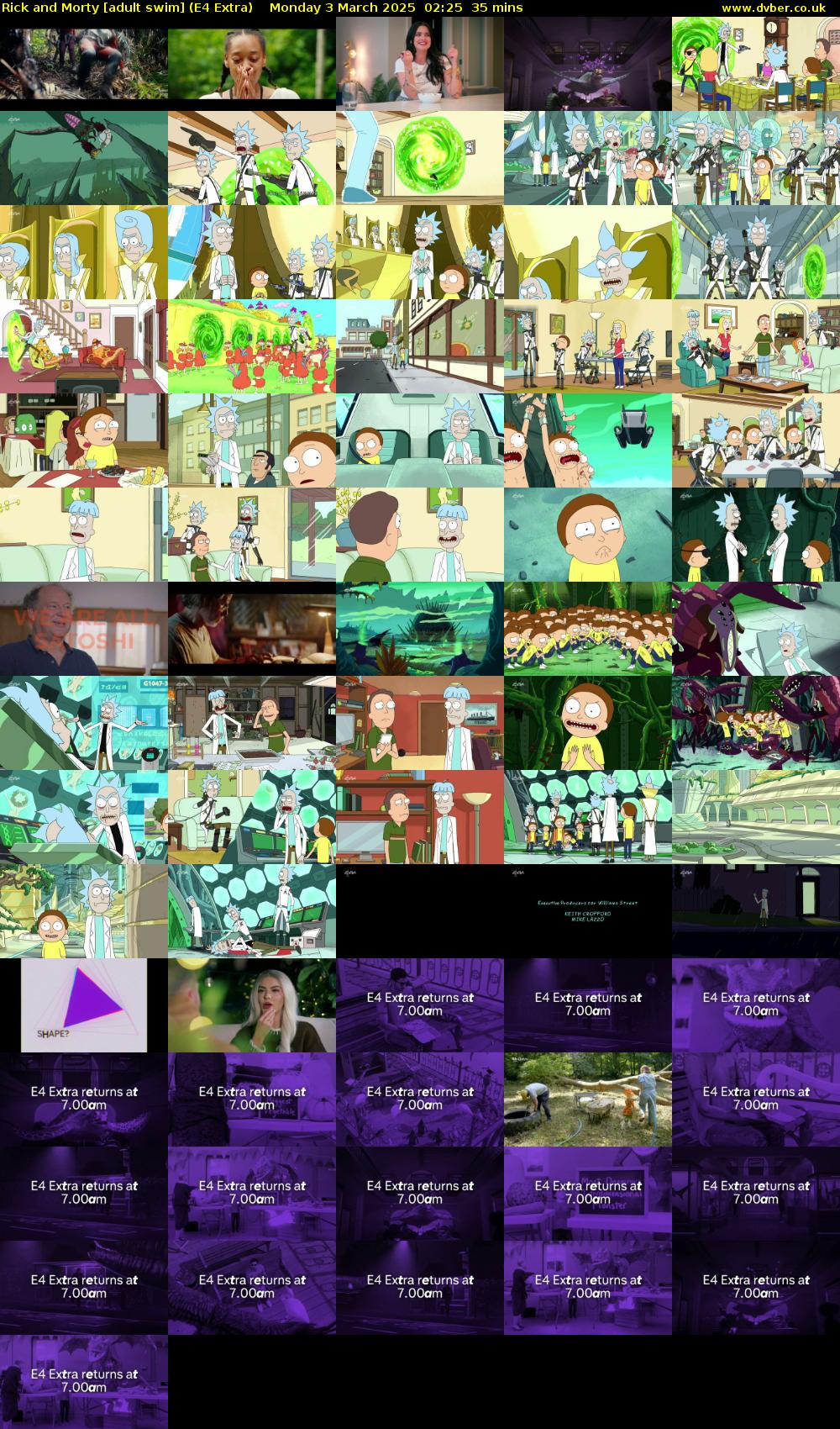 Rick and Morty [adult swim] (E4 Extra) Monday 3 March 2025 02:25 - 03:00