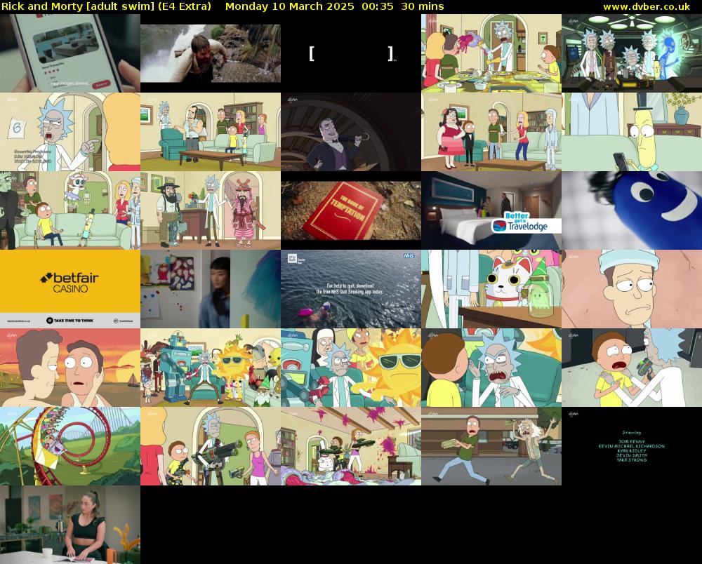 Rick and Morty [adult swim] (E4 Extra) Monday 10 March 2025 00:35 - 01:05