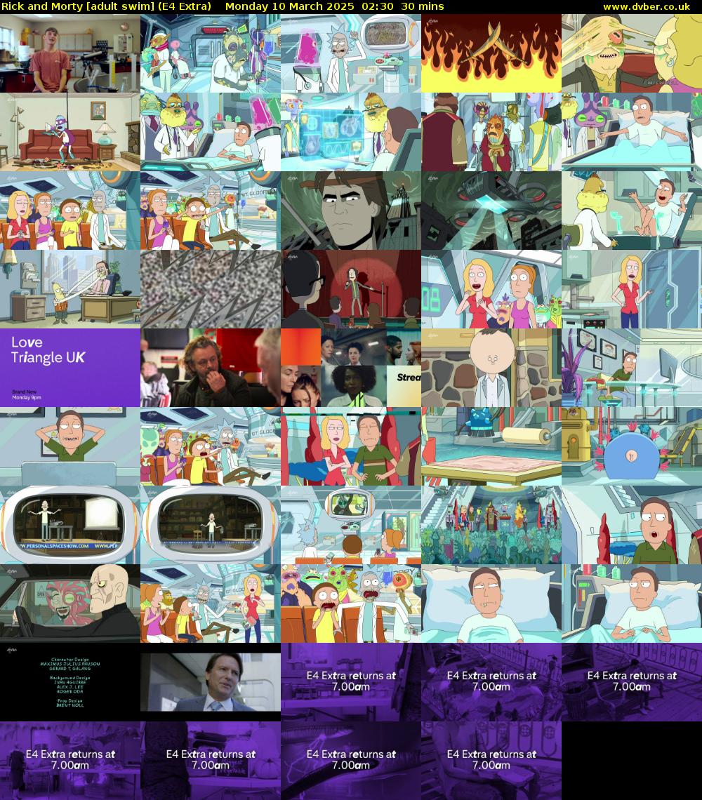 Rick and Morty [adult swim] (E4 Extra) Monday 10 March 2025 02:30 - 03:00