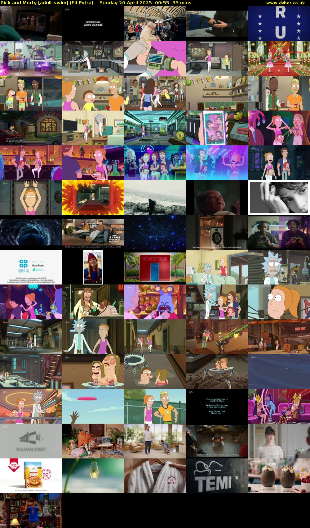 Rick and Morty [adult swim] (E4 Extra) Sunday 20 April 2025 00:55 - 01:30