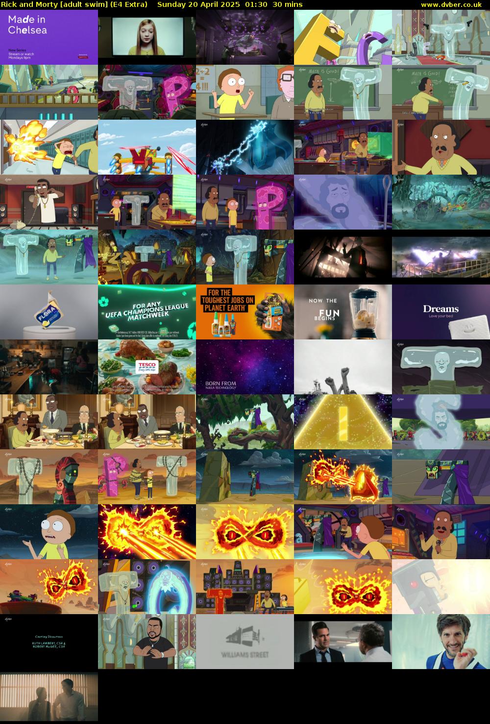 Rick and Morty [adult swim] (E4 Extra) Sunday 20 April 2025 01:30 - 02:00
