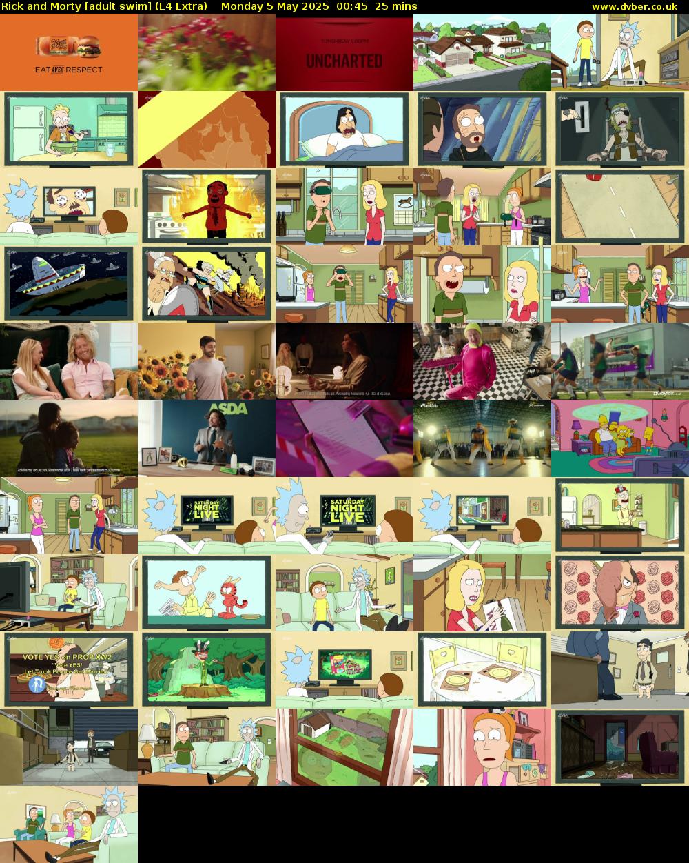 Rick and Morty [adult swim] (E4 Extra) Monday 5 May 2025 00:45 - 01:10