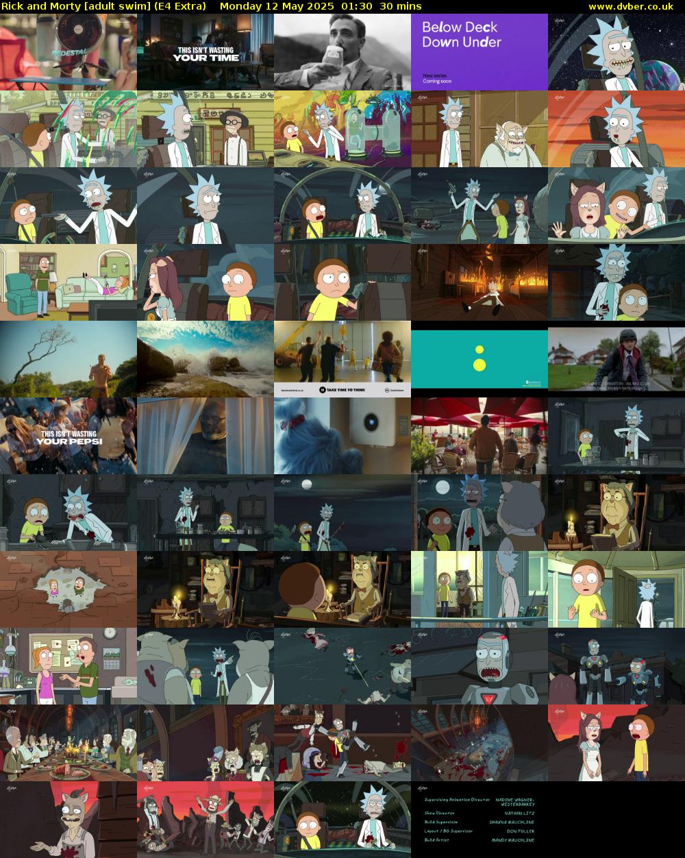 Rick and Morty [adult swim] (E4 Extra) Monday 12 May 2025 01:30 - 02:00