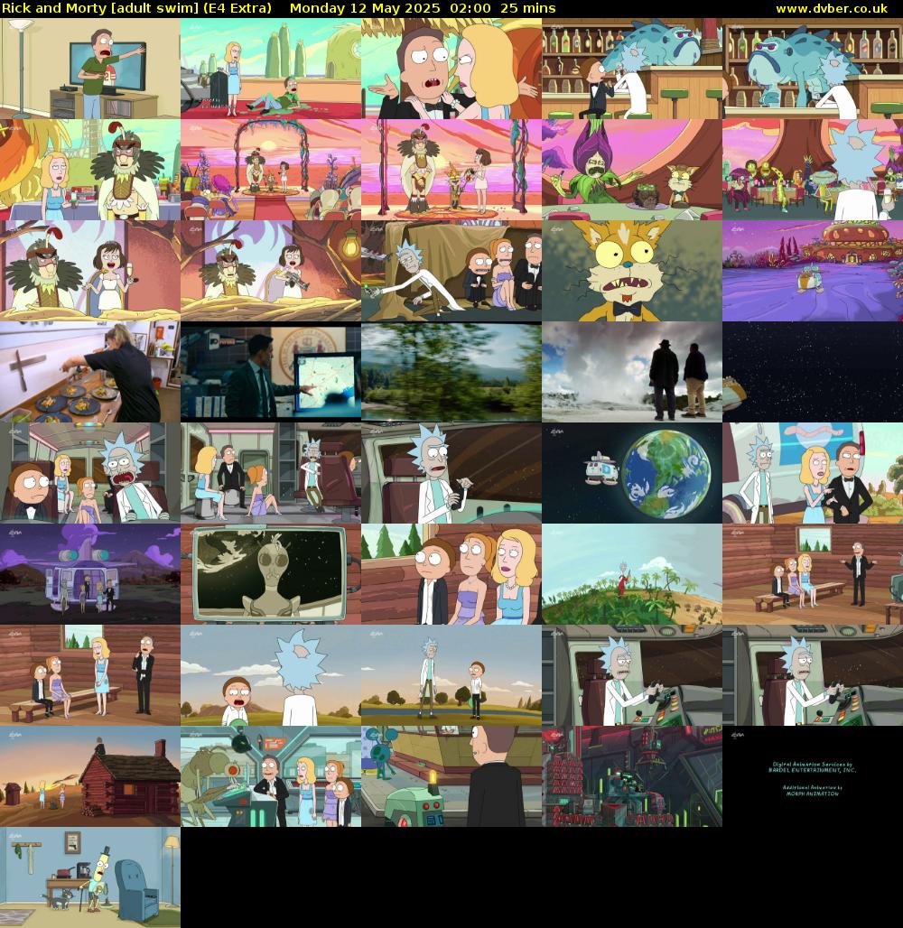 Rick and Morty [adult swim] (E4 Extra) Monday 12 May 2025 02:00 - 02:25