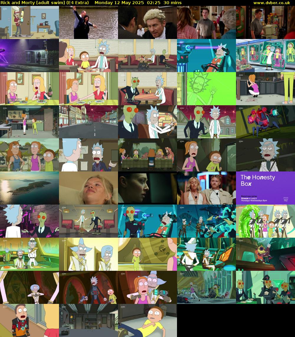 Rick and Morty [adult swim] (E4 Extra) Monday 12 May 2025 02:25 - 02:55
