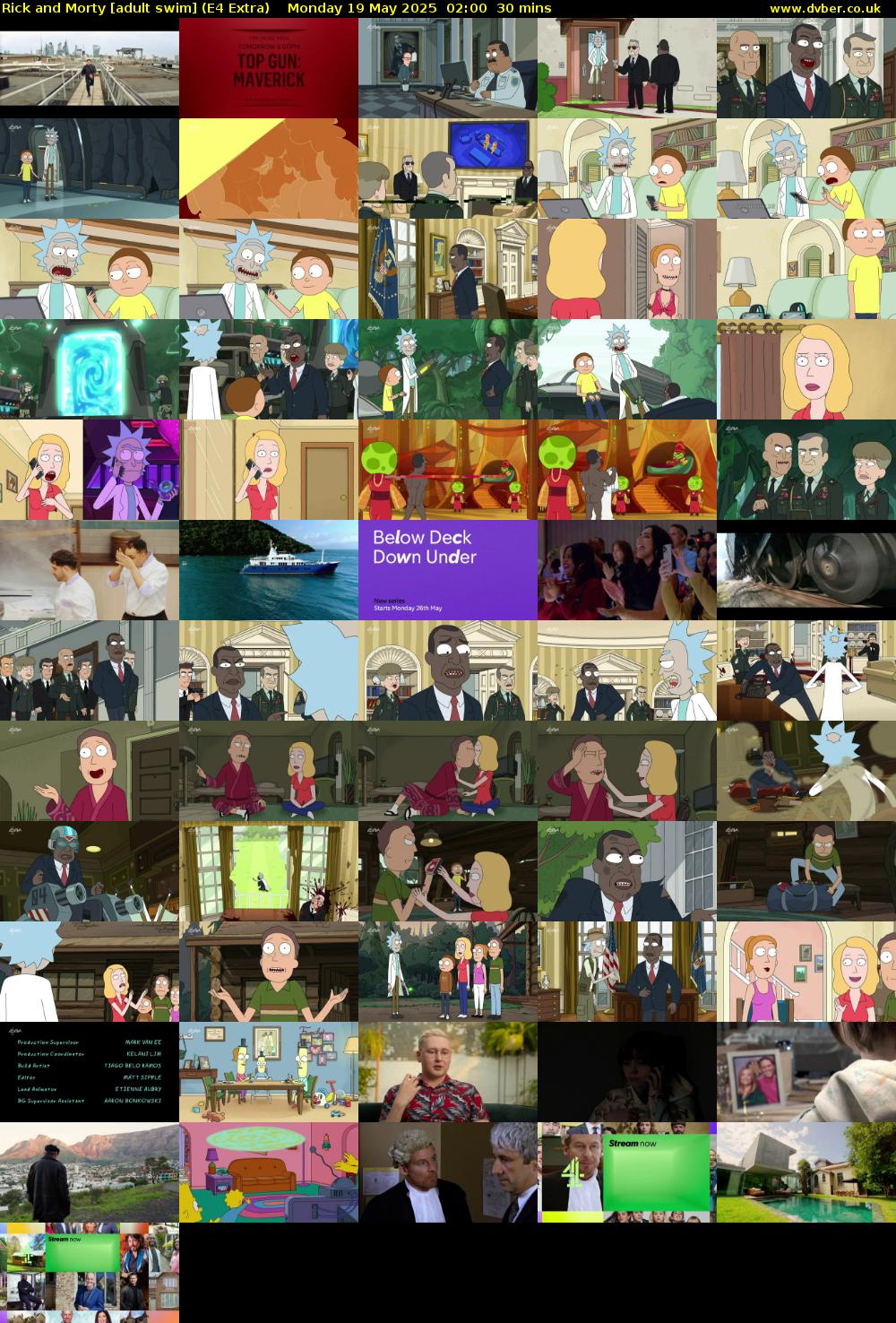 Rick and Morty [adult swim] (E4 Extra) Monday 19 May 2025 02:00 - 02:30
