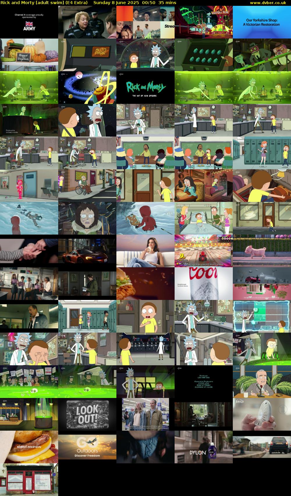 Rick and Morty [adult swim] (E4 Extra) Sunday 8 June 2025 00:50 - 01:25