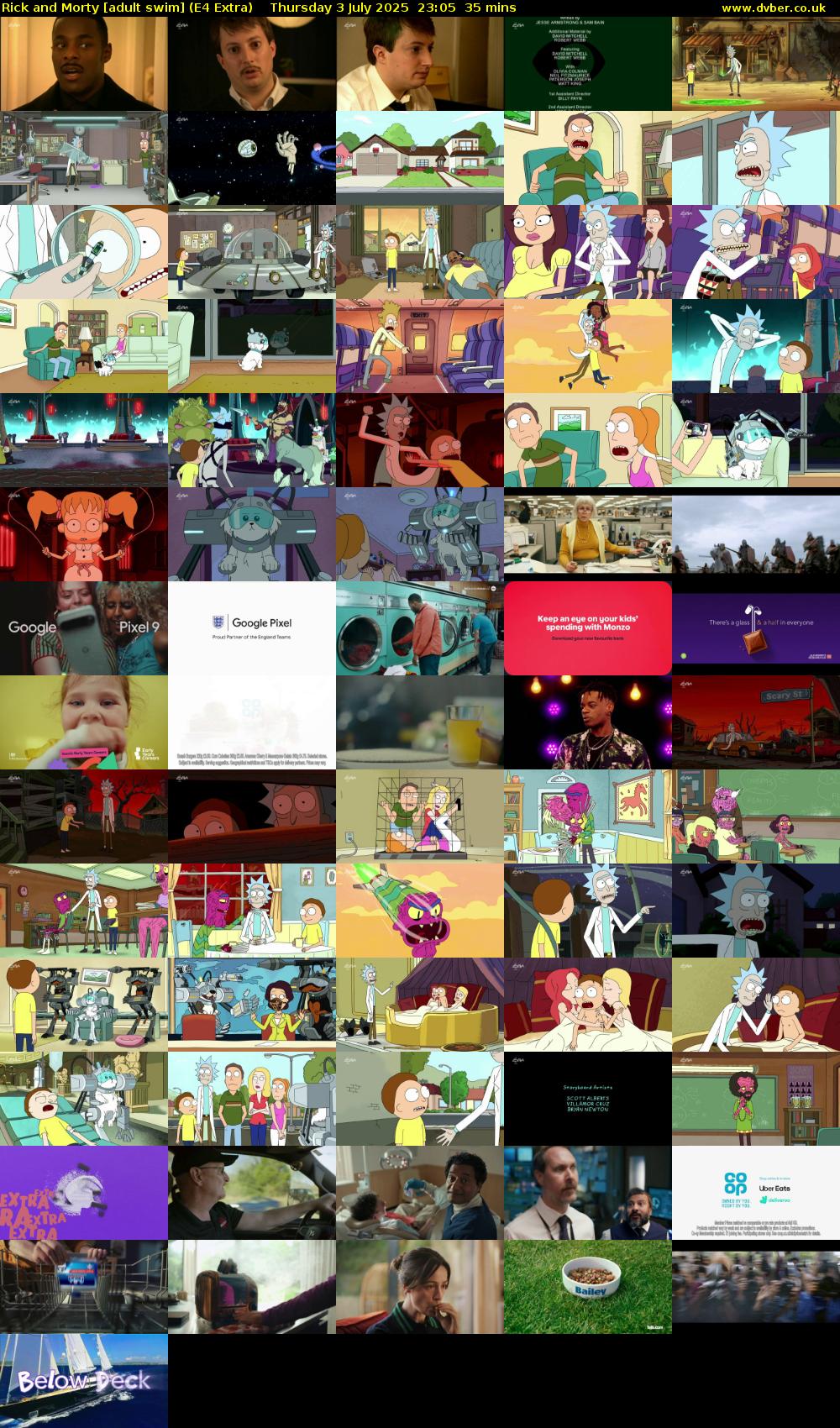 Rick and Morty [adult swim] (E4 Extra) Thursday 3 July 2025 23:05 - 23:40