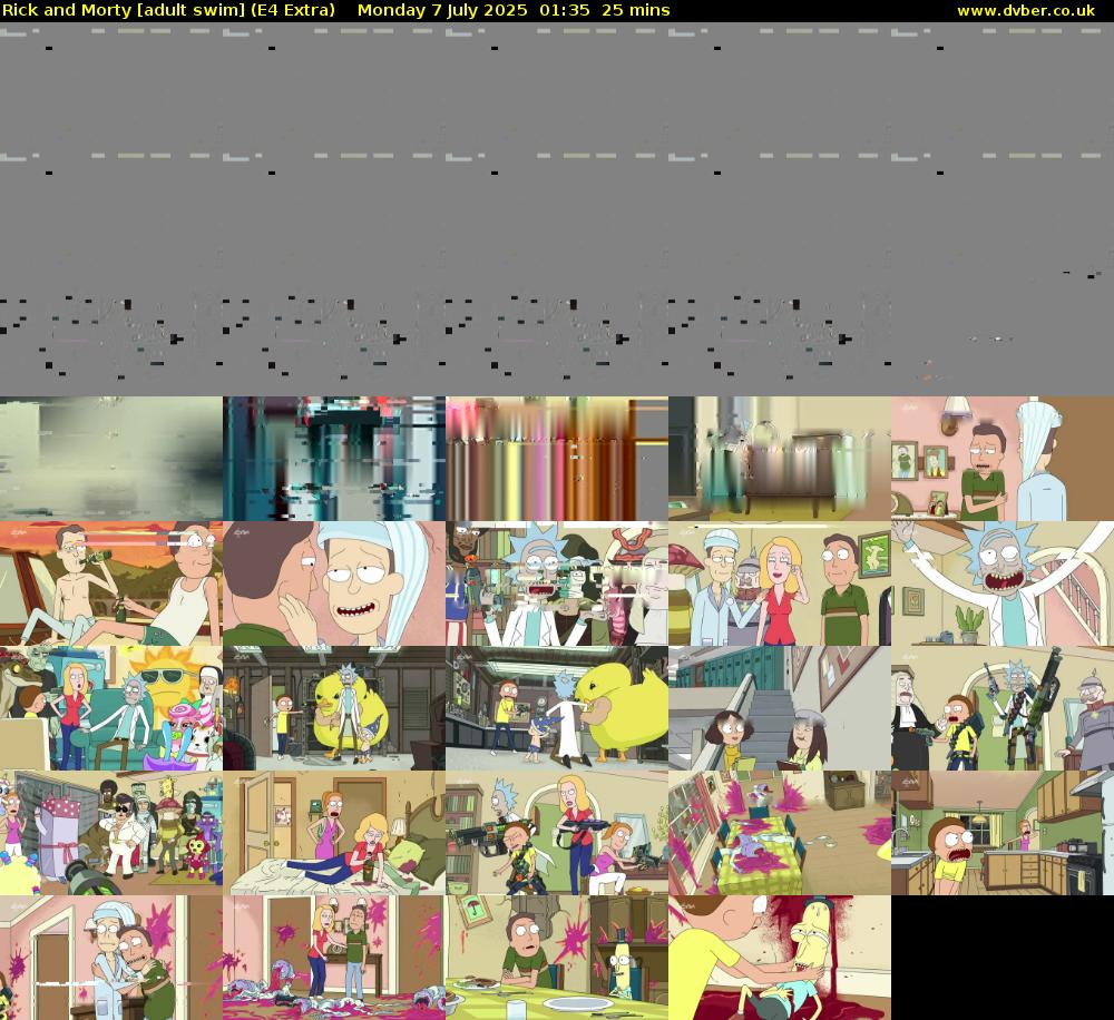 Rick and Morty [adult swim] (E4 Extra) Monday 7 July 2025 01:35 - 02:00