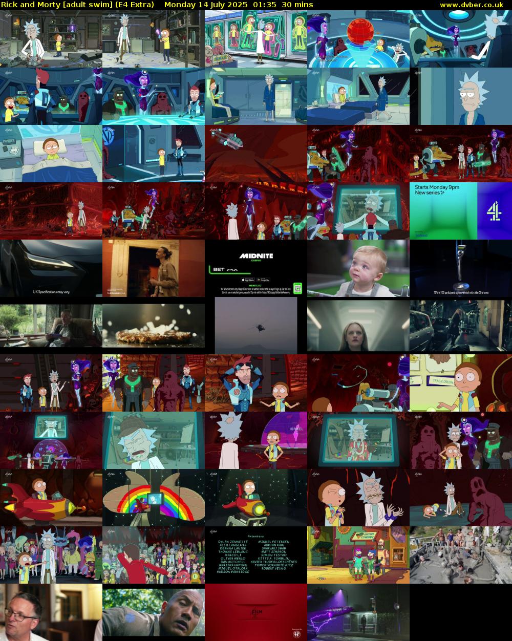 Rick and Morty [adult swim] (E4 Extra) Monday 14 July 2025 01:35 - 02:05