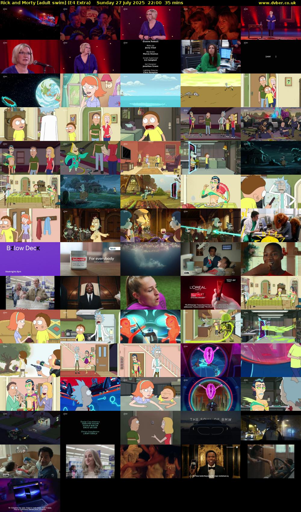 Rick and Morty [adult swim] (E4 Extra) Sunday 27 July 2025 22:00 - 22:35
