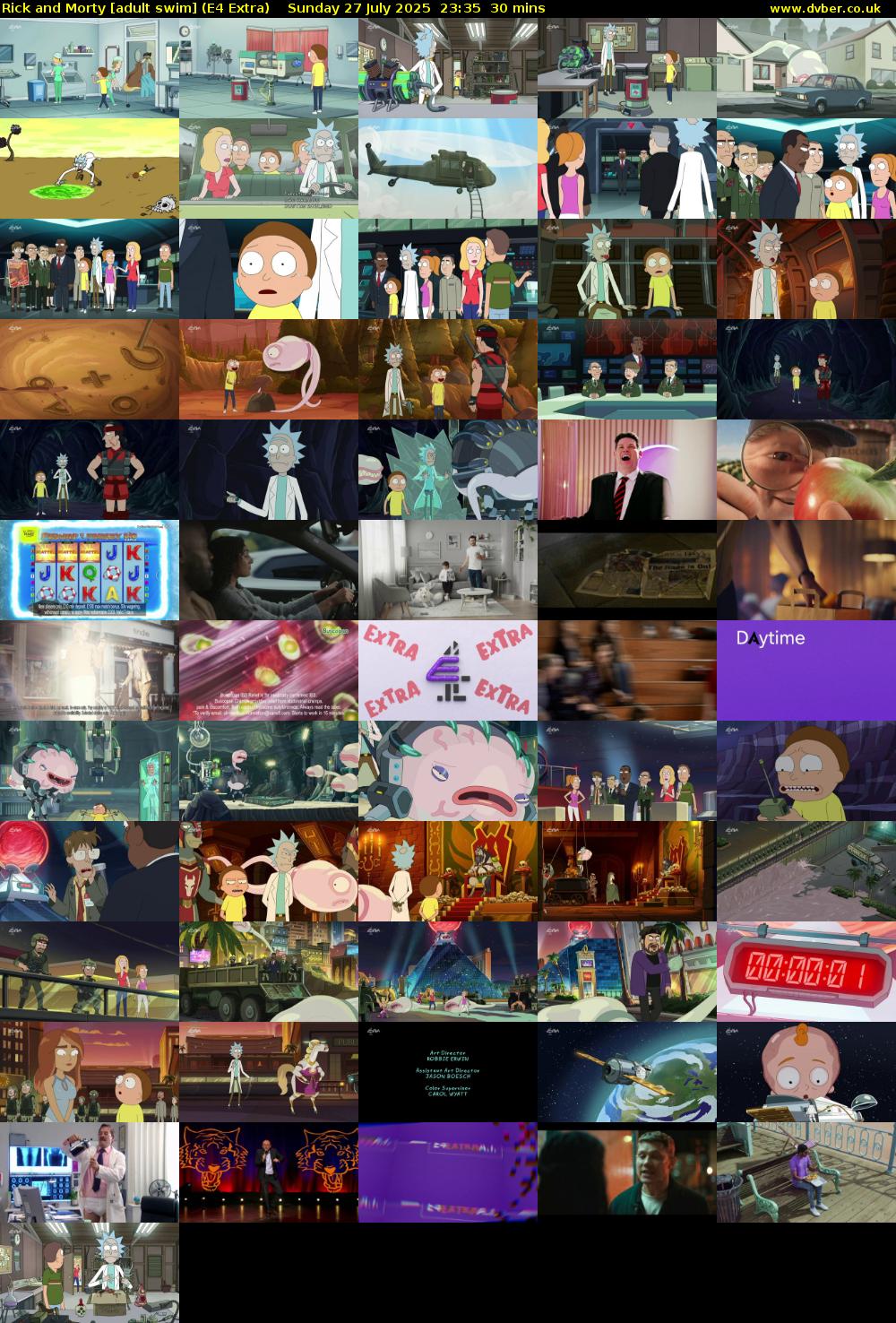 Rick and Morty [adult swim] (E4 Extra) Sunday 27 July 2025 23:35 - 00:05