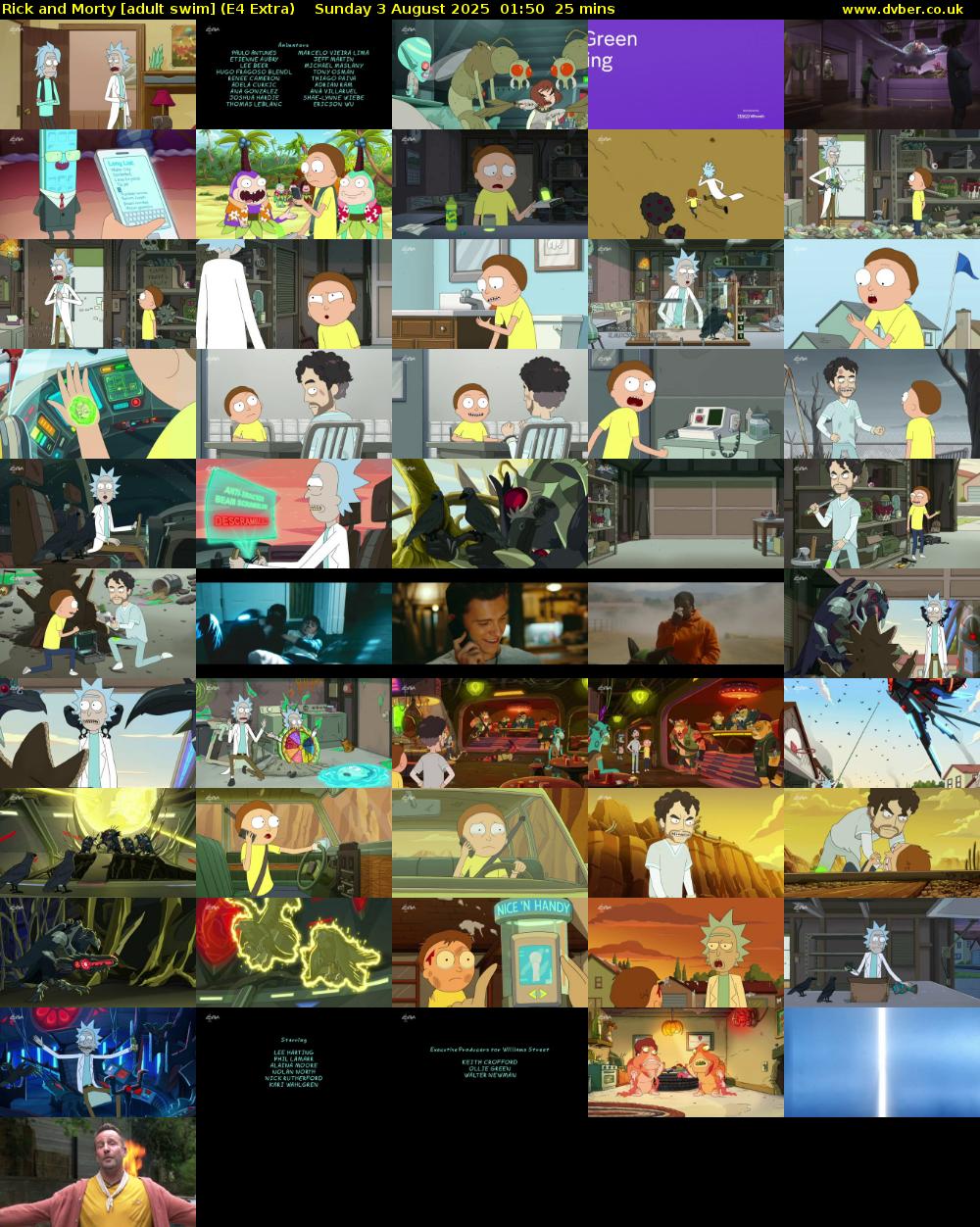 Rick and Morty [adult swim] (E4 Extra) Sunday 3 August 2025 01:50 - 02:15