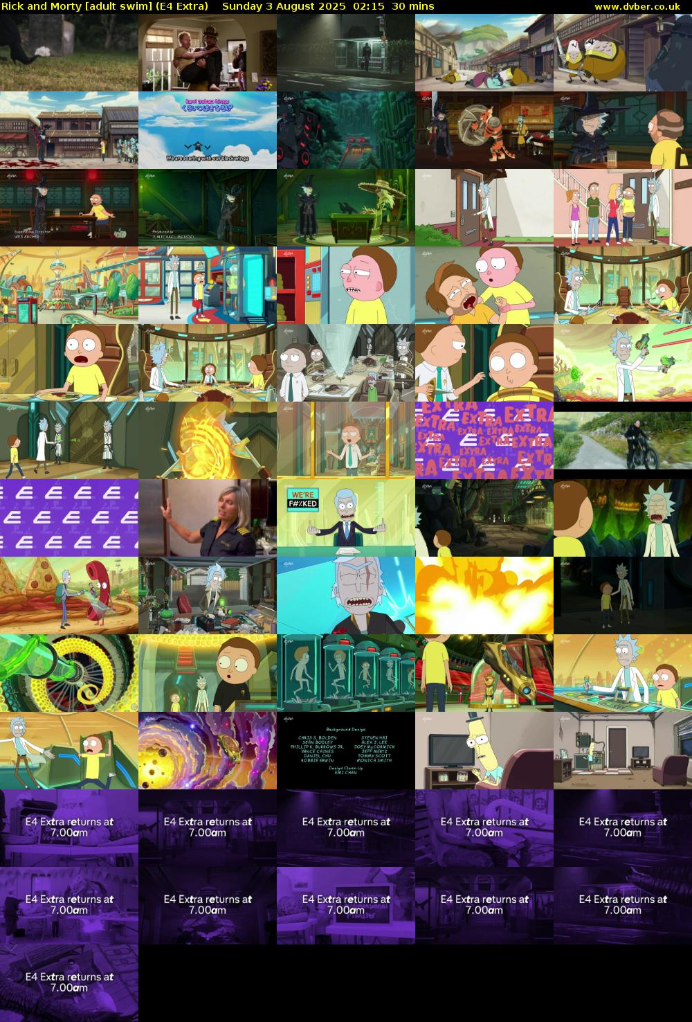Rick and Morty [adult swim] (E4 Extra) Sunday 3 August 2025 02:15 - 02:45