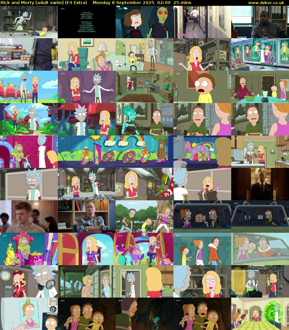 Rick and Morty [adult swim] (E4 Extra) Monday 8 September 2025 02:00 - 02:25