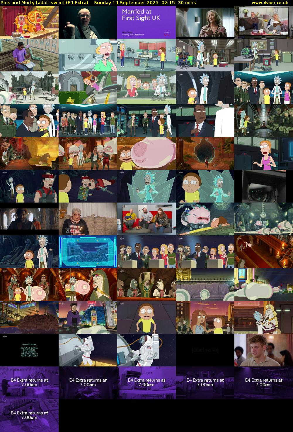 Rick and Morty [adult swim] (E4 Extra) Sunday 14 September 2025 02:15 - 02:45