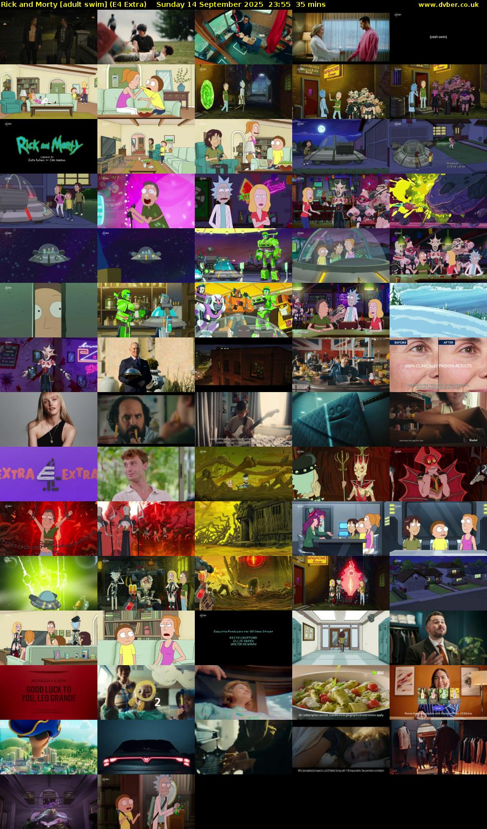 Rick and Morty [adult swim] (E4 Extra) Sunday 14 September 2025 23:55 - 00:30