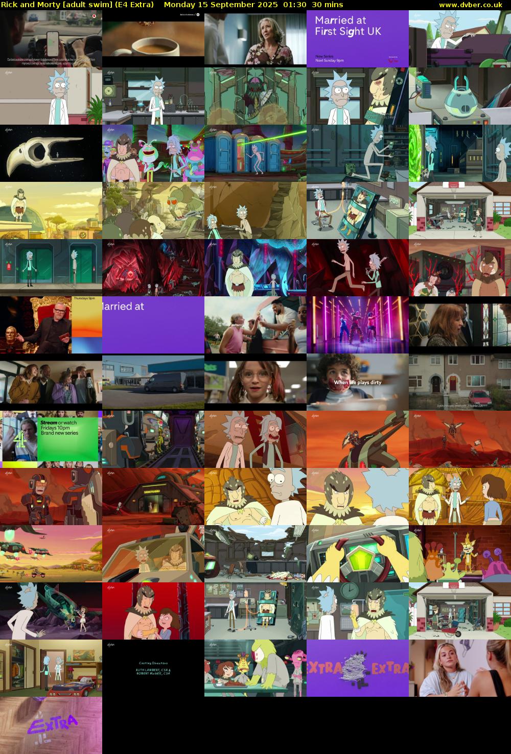 Rick and Morty [adult swim] (E4 Extra) Monday 15 September 2025 01:30 - 02:00