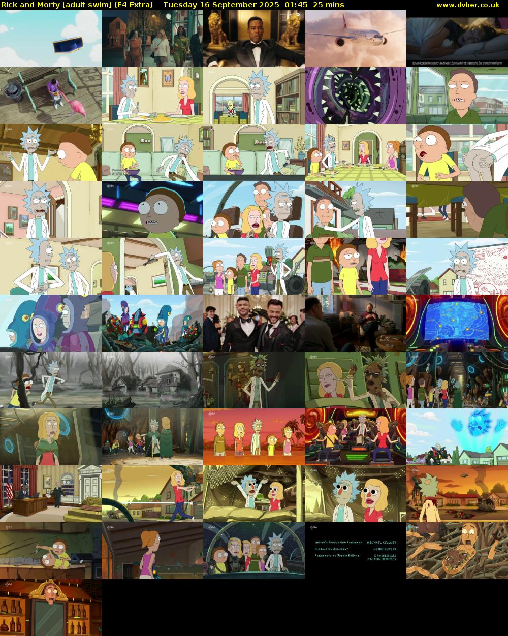 Rick and Morty [adult swim] (E4 Extra) Tuesday 16 September 2025 01:45 - 02:10
