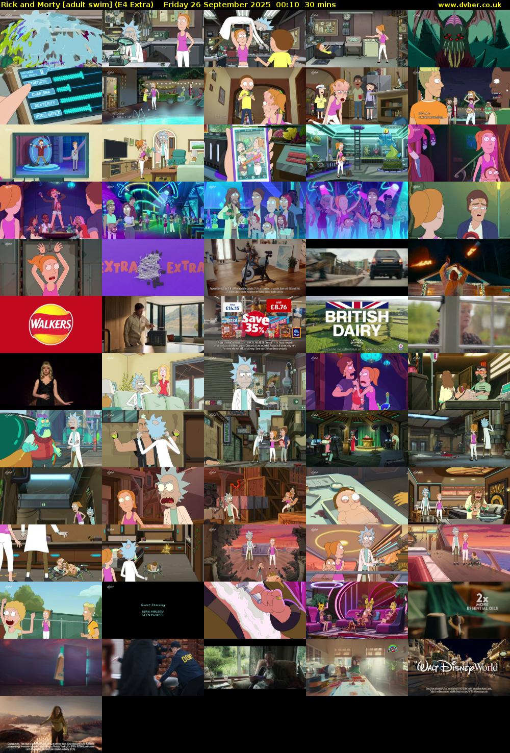 Rick and Morty [adult swim] (E4 Extra) Friday 26 September 2025 00:10 - 00:40