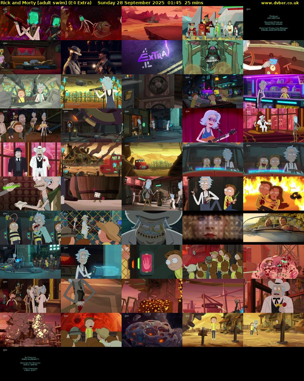 Rick and Morty [adult swim] (E4 Extra) Sunday 28 September 2025 01:45 - 02:10