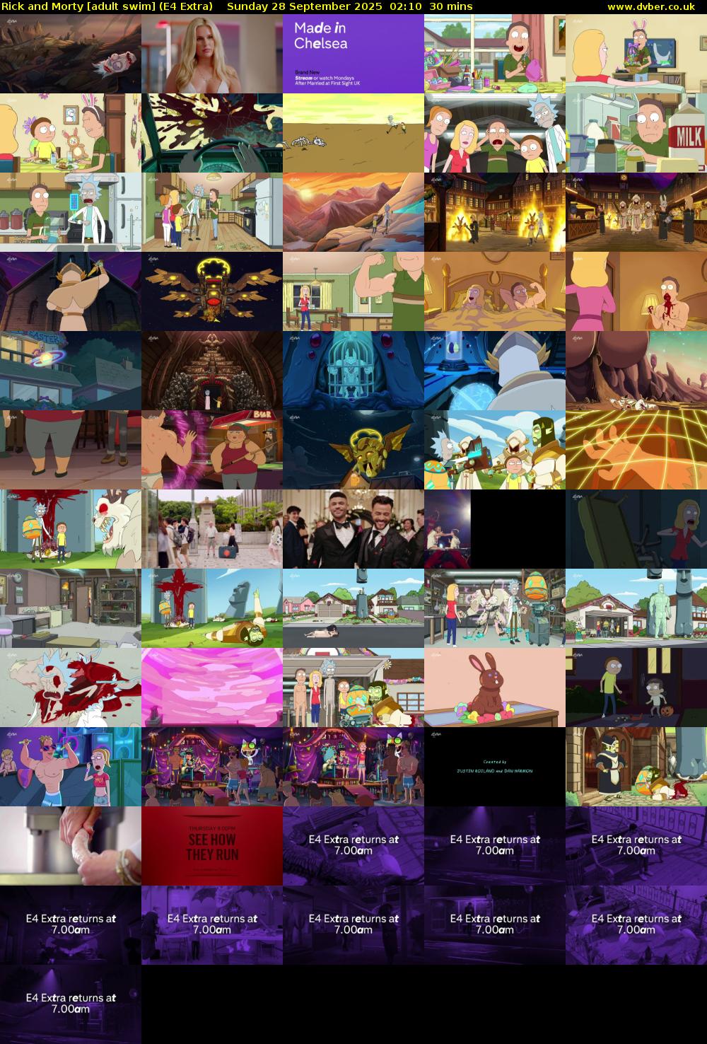 Rick and Morty [adult swim] (E4 Extra) Sunday 28 September 2025 02:10 - 02:40