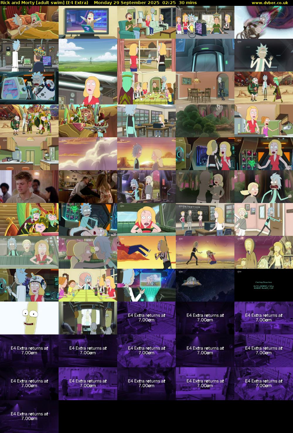 Rick and Morty [adult swim] (E4 Extra) Monday 29 September 2025 02:25 - 02:55