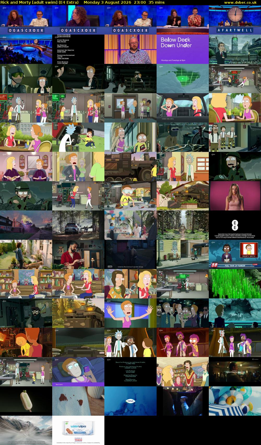 Rick and Morty [adult swim] (E4 Extra) Monday 3 August 2026 23:00 - 23:35