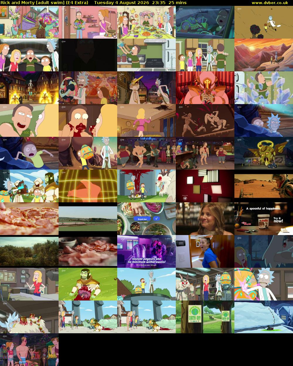 Rick and Morty [adult swim] (E4 Extra) Tuesday 4 August 2026 23:35 - 00:00