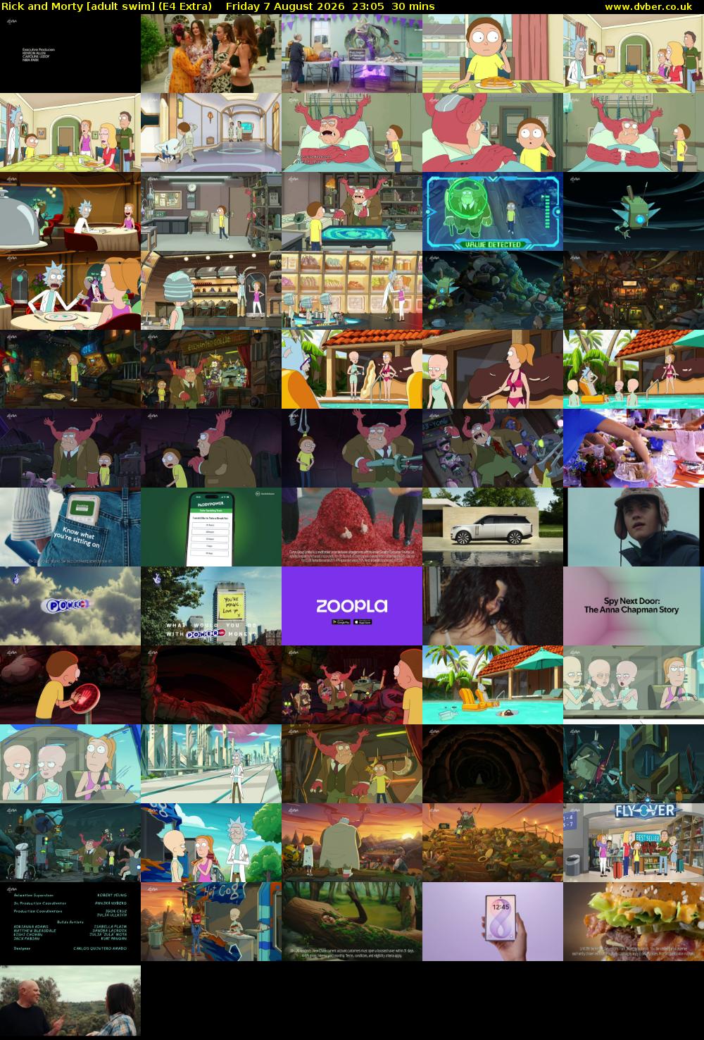 Rick and Morty [adult swim] (E4 Extra) Friday 7 August 2026 23:05 - 23:35