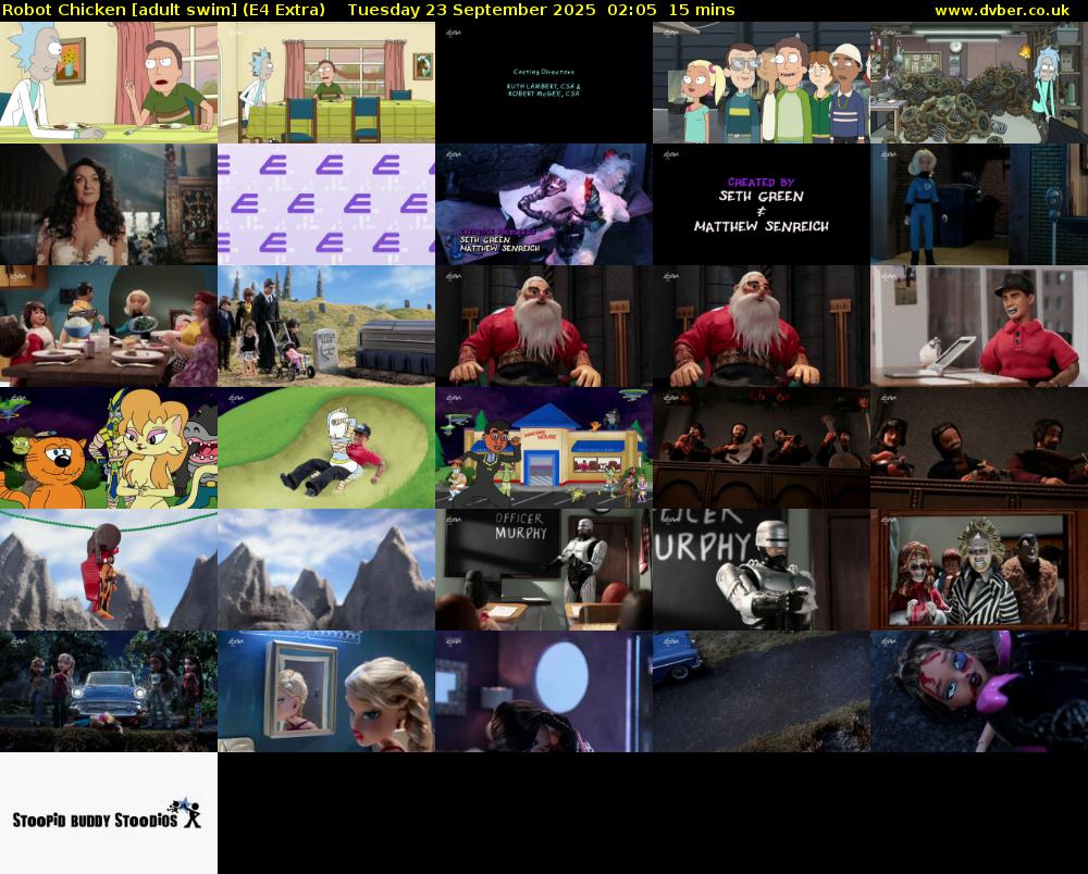 Robot Chicken [adult swim] (E4 Extra) Tuesday 23 September 2025 02:05 - 02:20