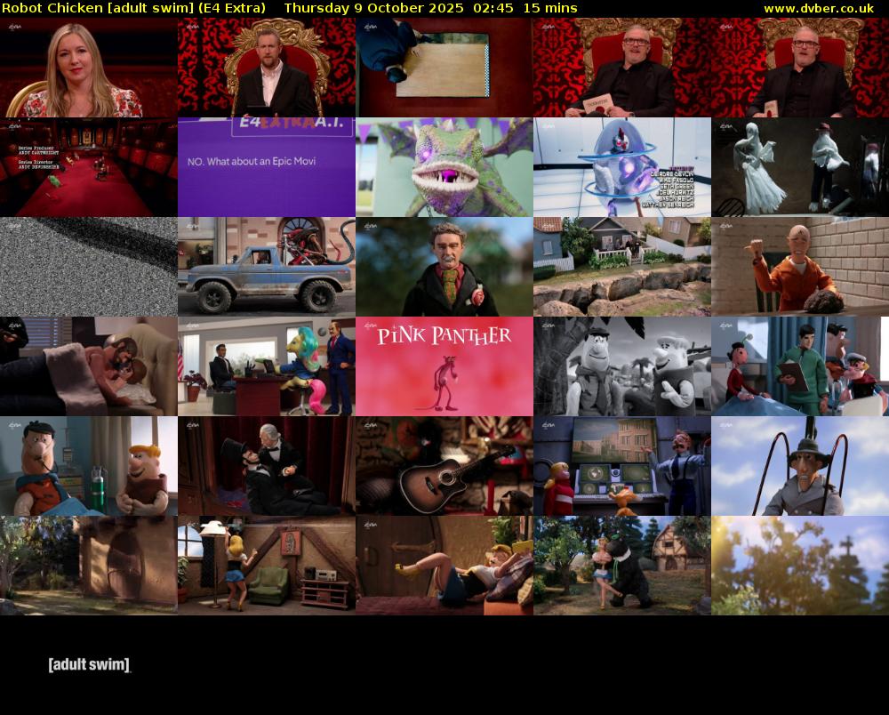 Robot Chicken [adult swim] (E4 Extra) Thursday 9 October 2025 02:45 - 03:00
