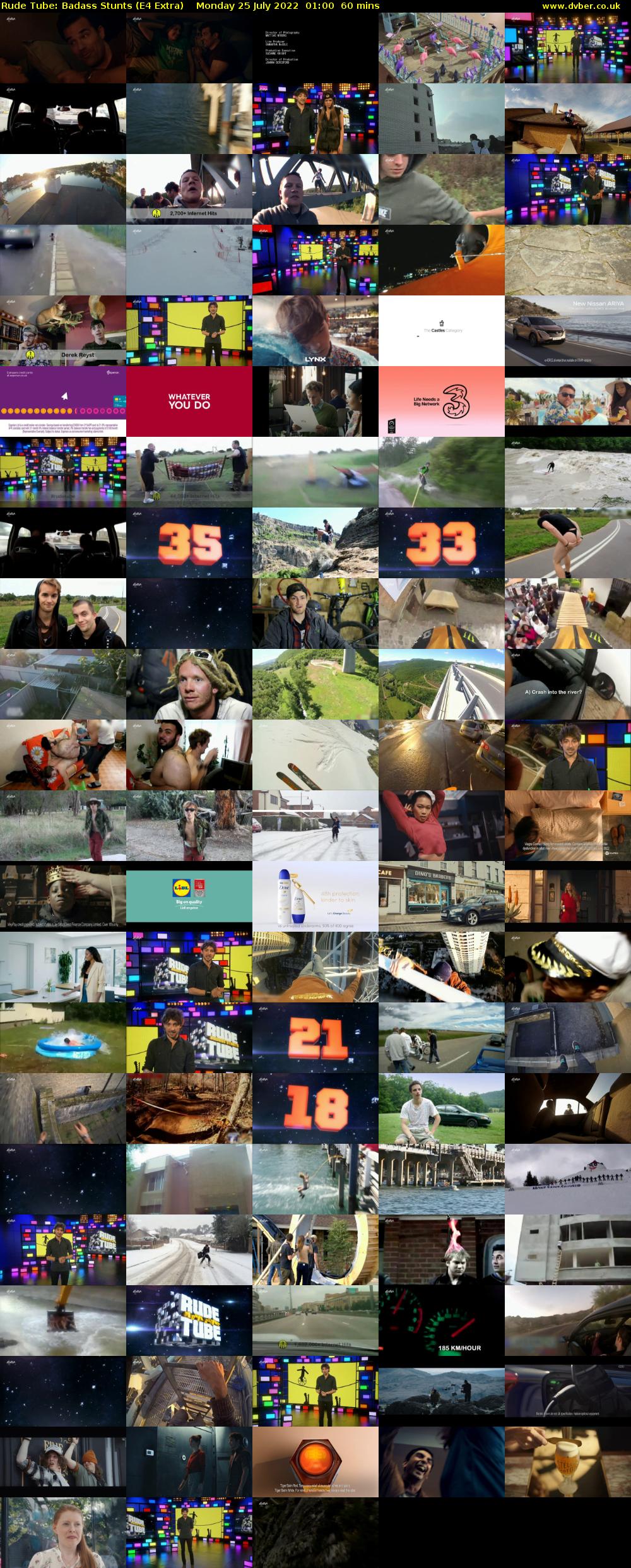 Rude Tube: Badass Stunts (E4 Extra) Monday 25 July 2022 01:00 - 02:00