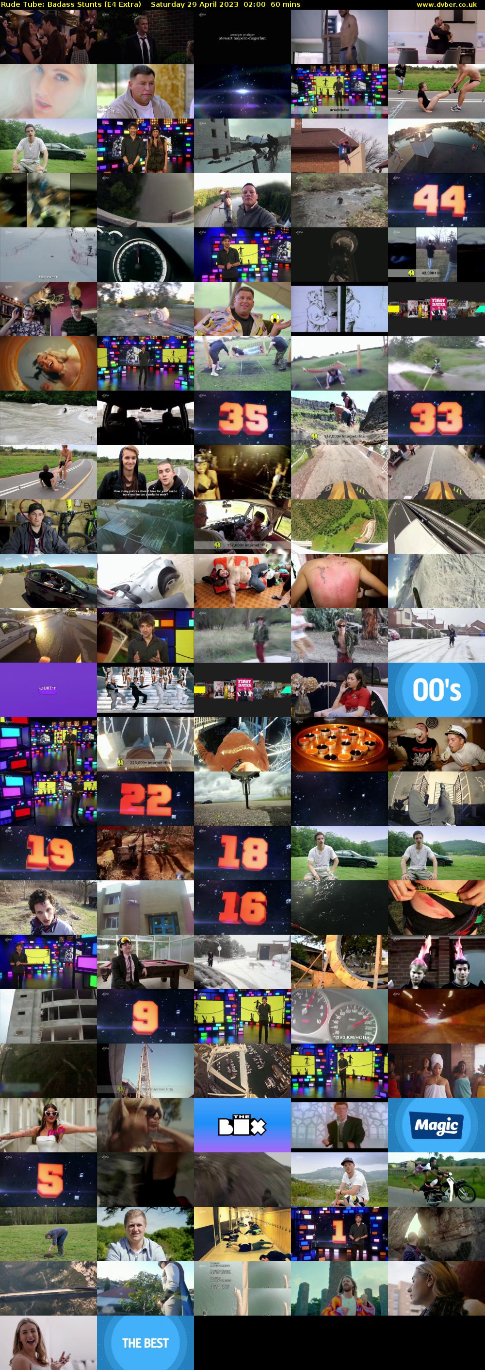 Rude Tube: Badass Stunts (E4 Extra) Saturday 29 April 2023 02:00 - 03:00