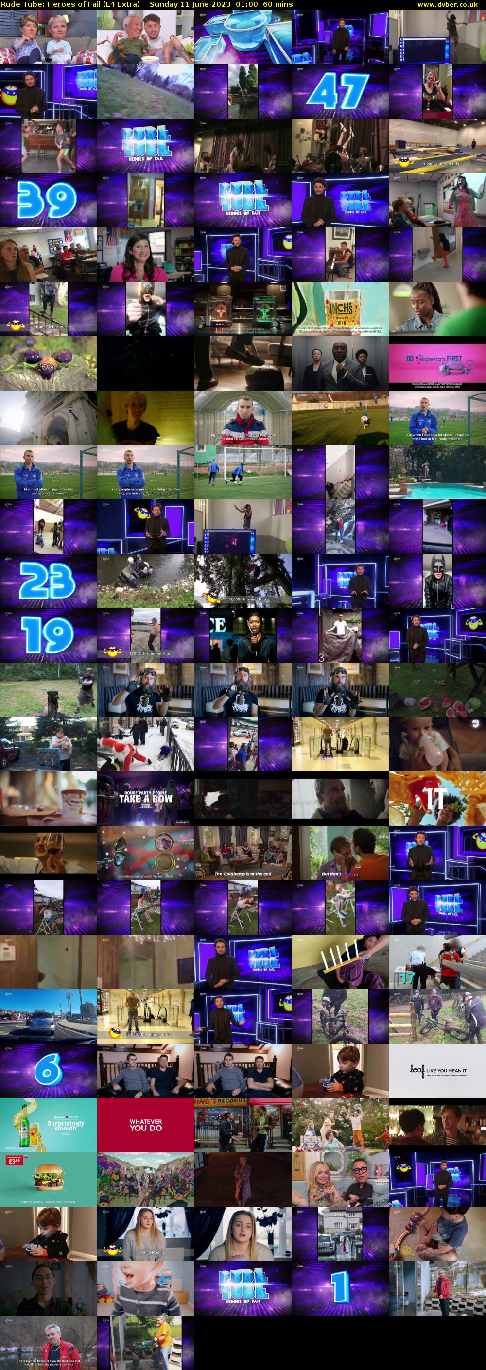 Rude Tube: Heroes of Fail (E4 Extra) Sunday 11 June 2023 01:00 - 02:00
