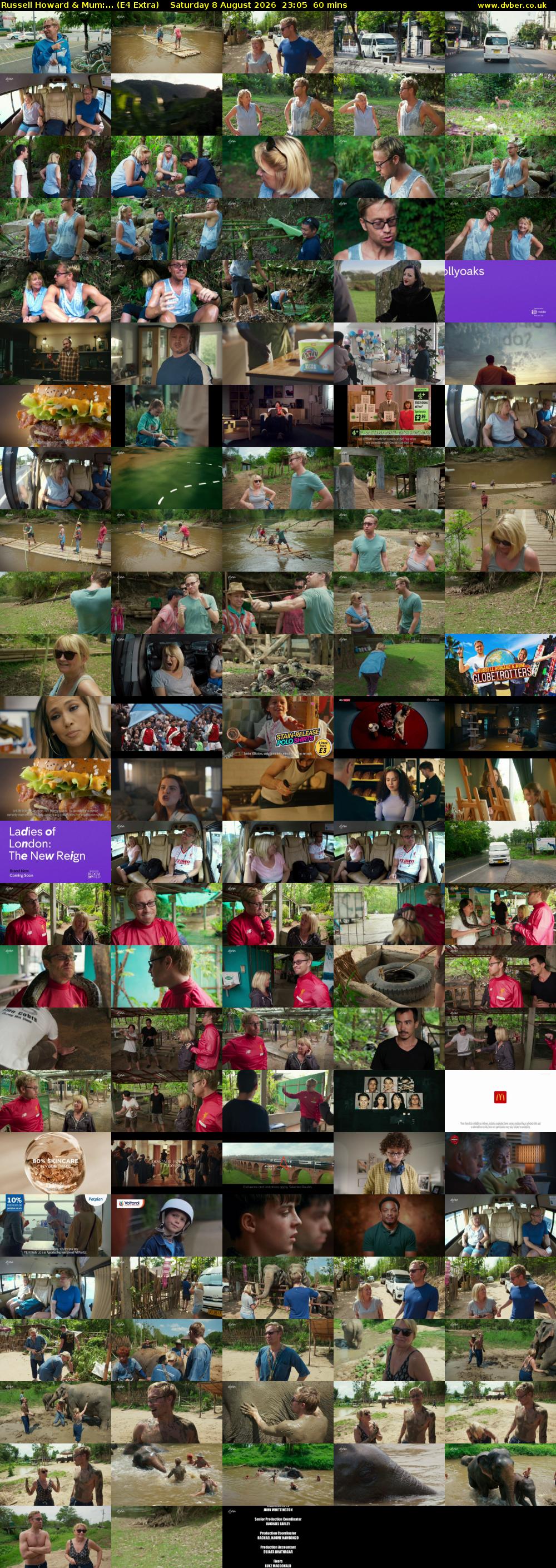 Russell Howard & Mum:... (E4 Extra) Saturday 8 August 2026 23:05 - 00:05