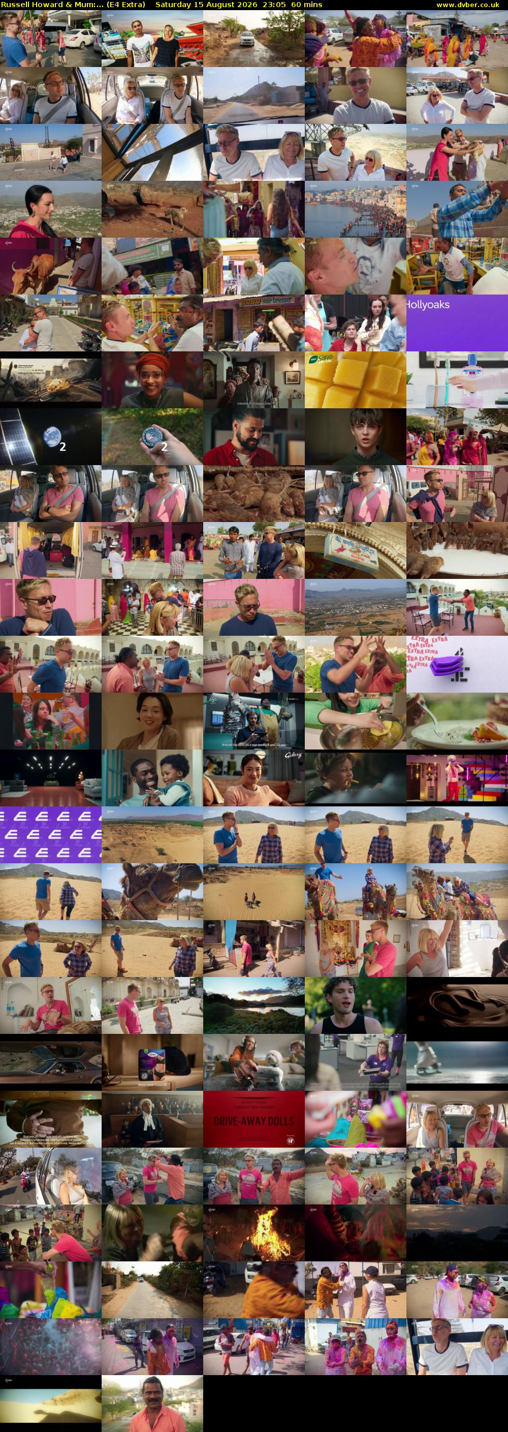 Russell Howard & Mum:... (E4 Extra) Saturday 15 August 2026 23:05 - 00:05