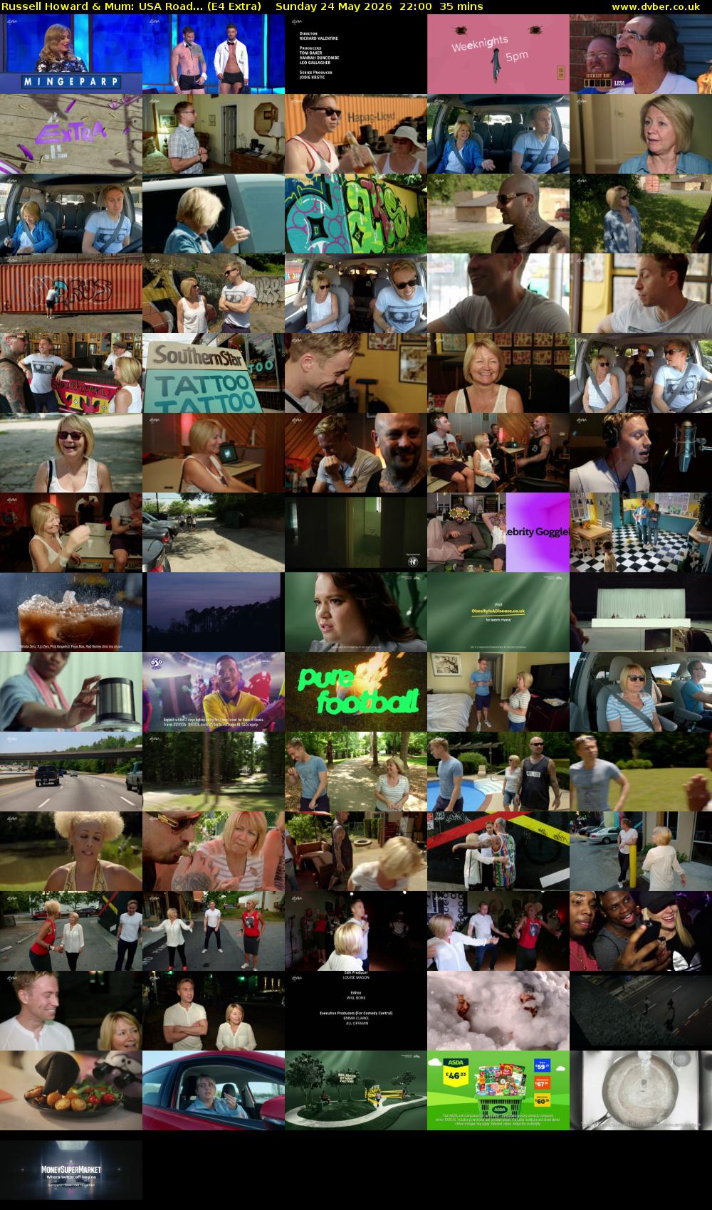 Russell Howard & Mum: USA Road... (E4 Extra) Sunday 24 May 2026 22:00 - 22:35