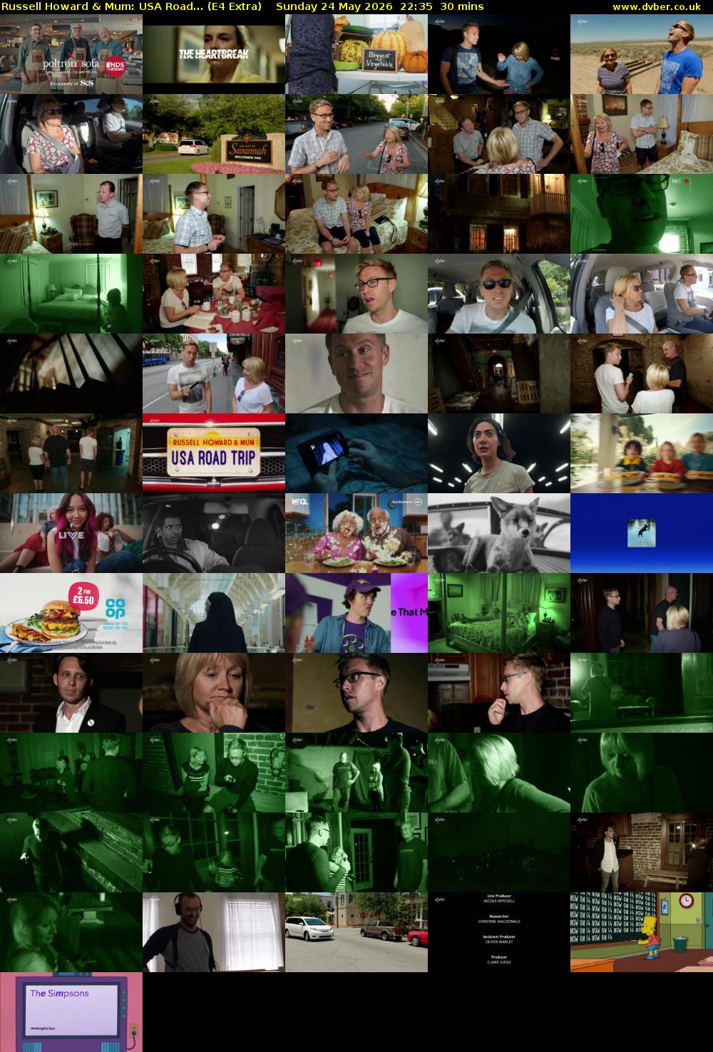 Russell Howard & Mum: USA Road... (E4 Extra) Sunday 24 May 2026 22:35 - 23:05