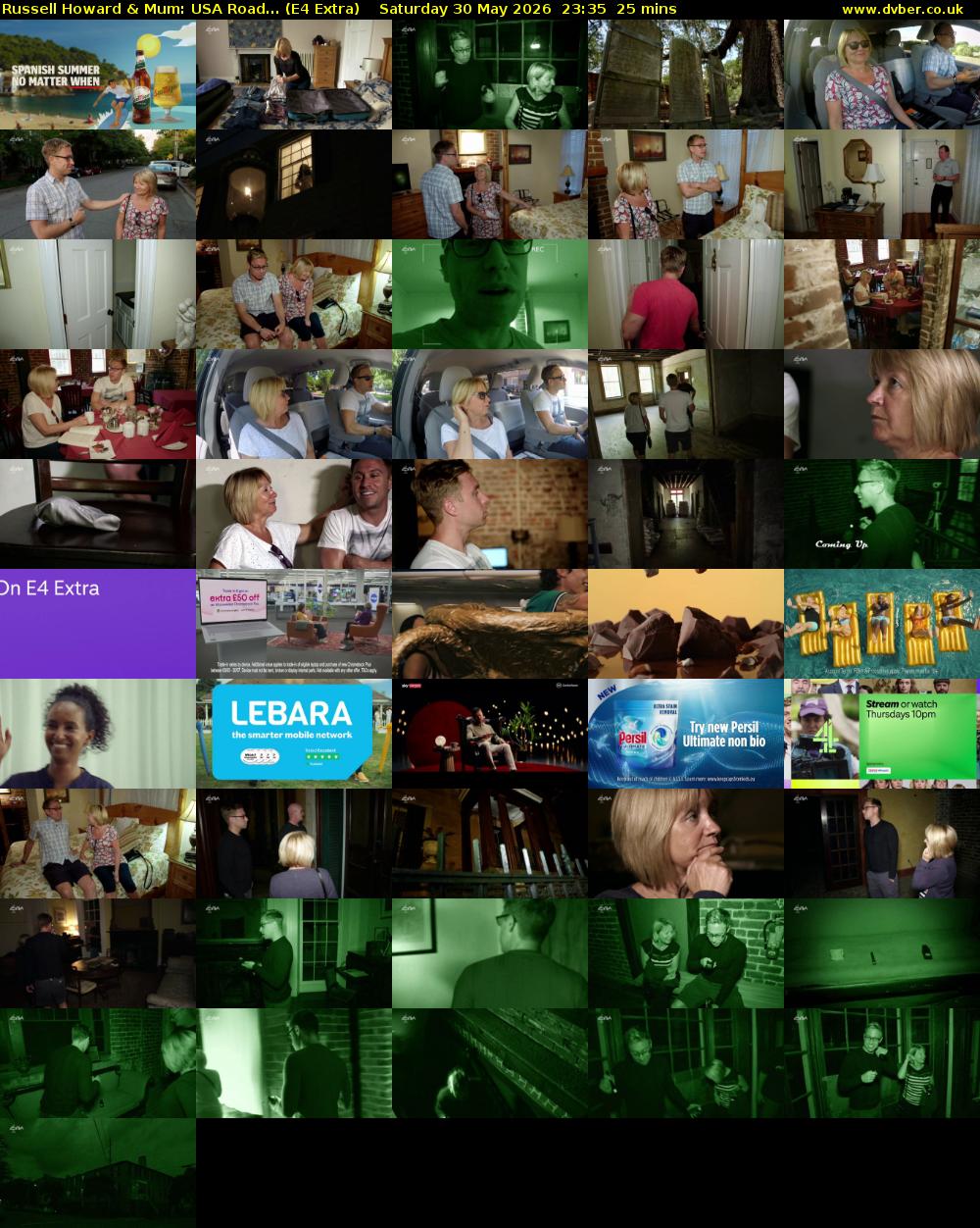Russell Howard & Mum: USA Road... (E4 Extra) Saturday 30 May 2026 23:35 - 00:00