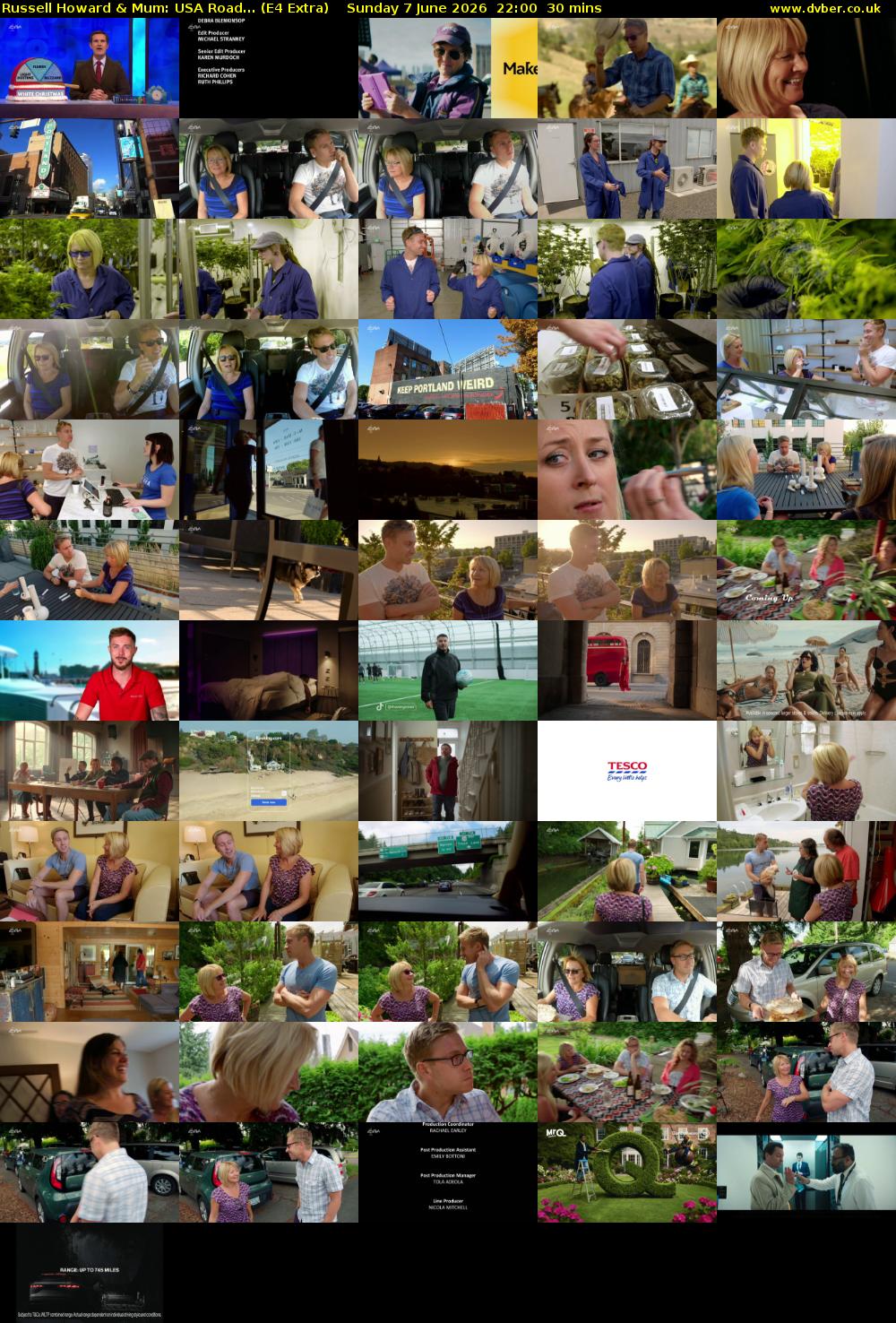 Russell Howard & Mum: USA Road... (E4 Extra) Sunday 7 June 2026 22:00 - 22:30