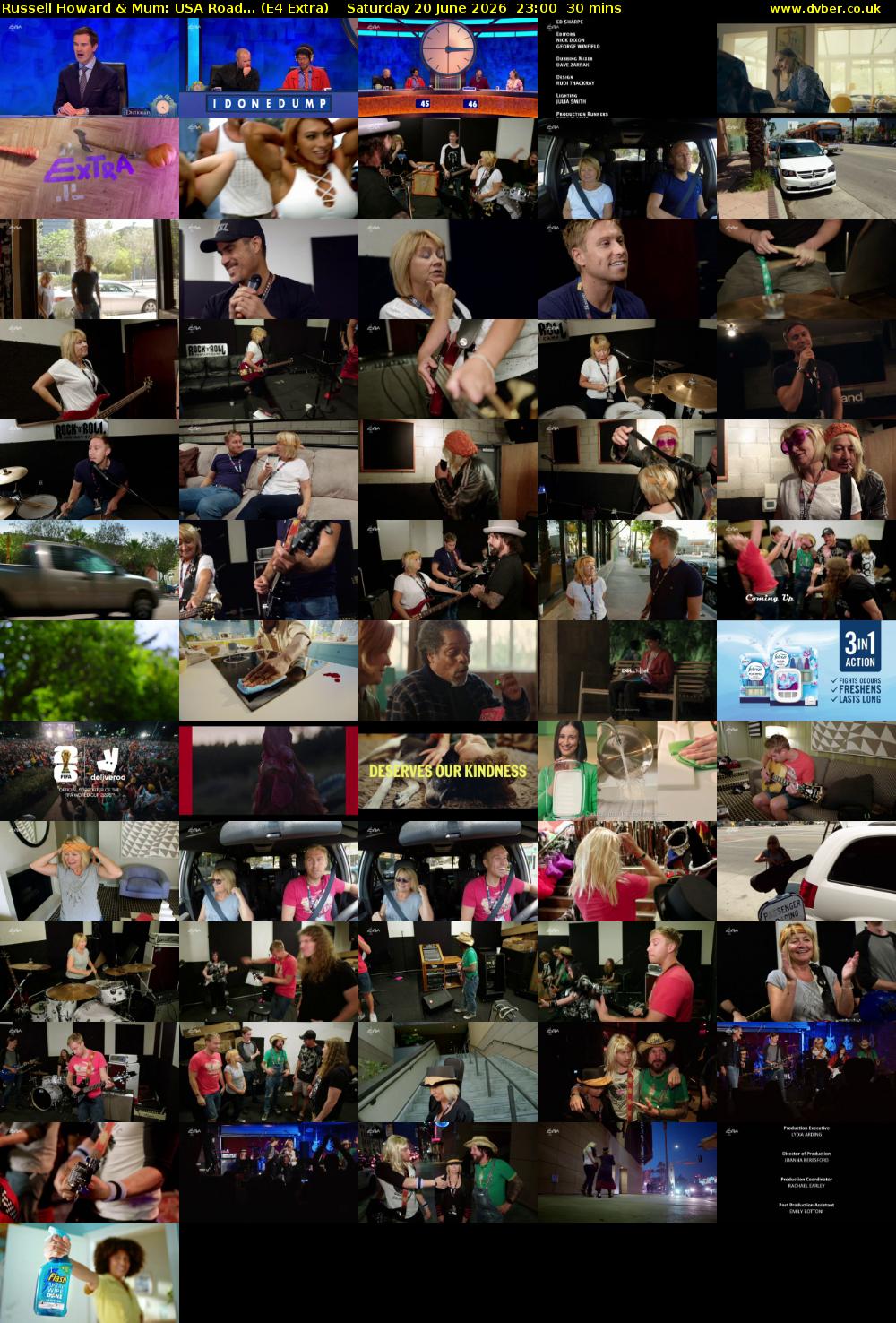 Russell Howard & Mum: USA Road... (E4 Extra) Saturday 20 June 2026 23:00 - 23:30