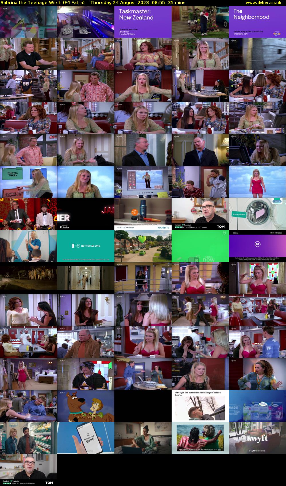 Sabrina the Teenage Witch (E4 Extra) Thursday 24 August 2023 08:55 - 09:30
