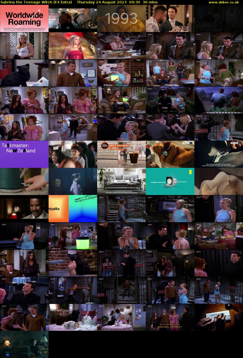 Sabrina the Teenage Witch (E4 Extra) Thursday 24 August 2023 09:30 - 10:00