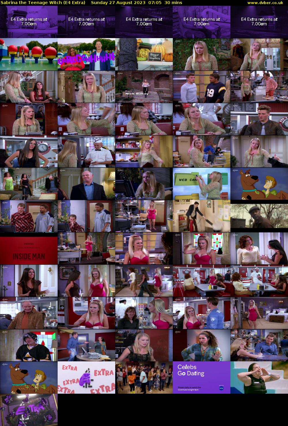 Sabrina the Teenage Witch (E4 Extra) Sunday 27 August 2023 07:05 - 07:35