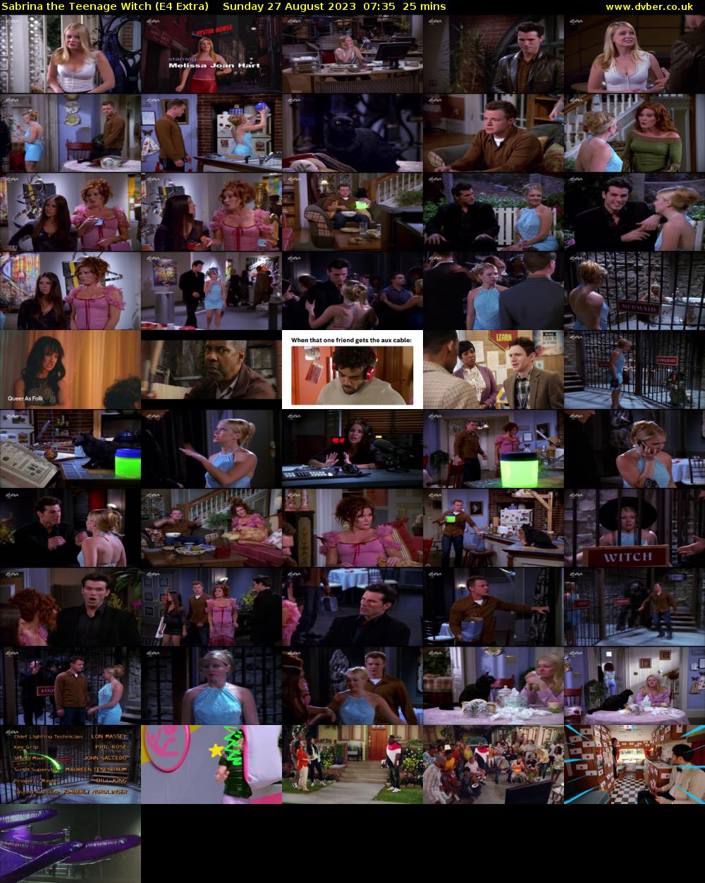 Sabrina the Teenage Witch (E4 Extra) Sunday 27 August 2023 07:35 - 08:00