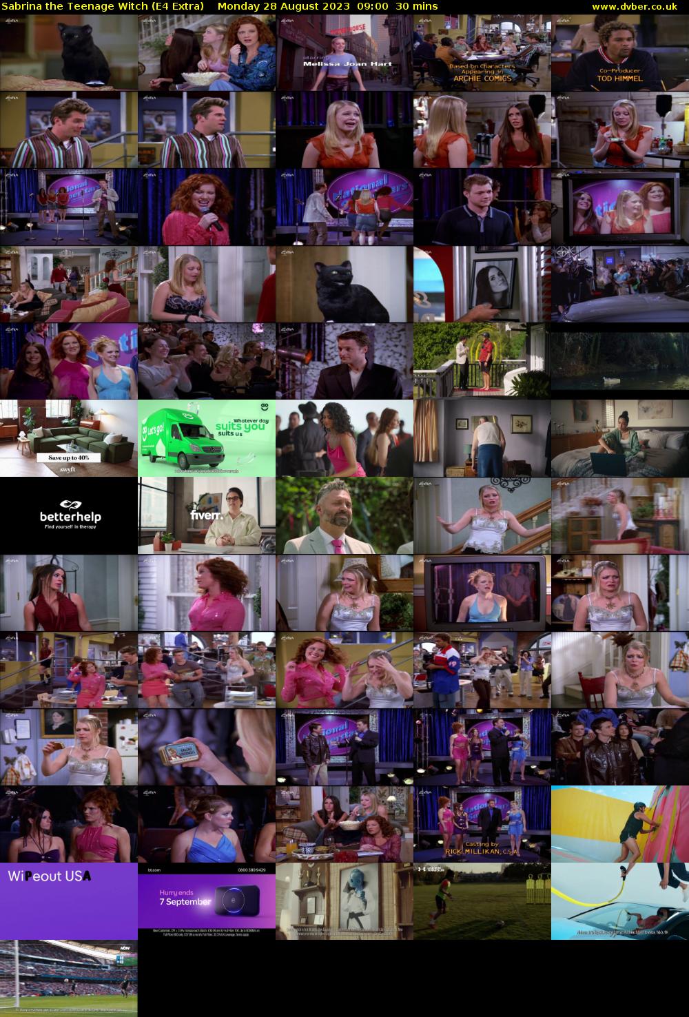 Sabrina the Teenage Witch (E4 Extra) Monday 28 August 2023 09:00 - 09:30