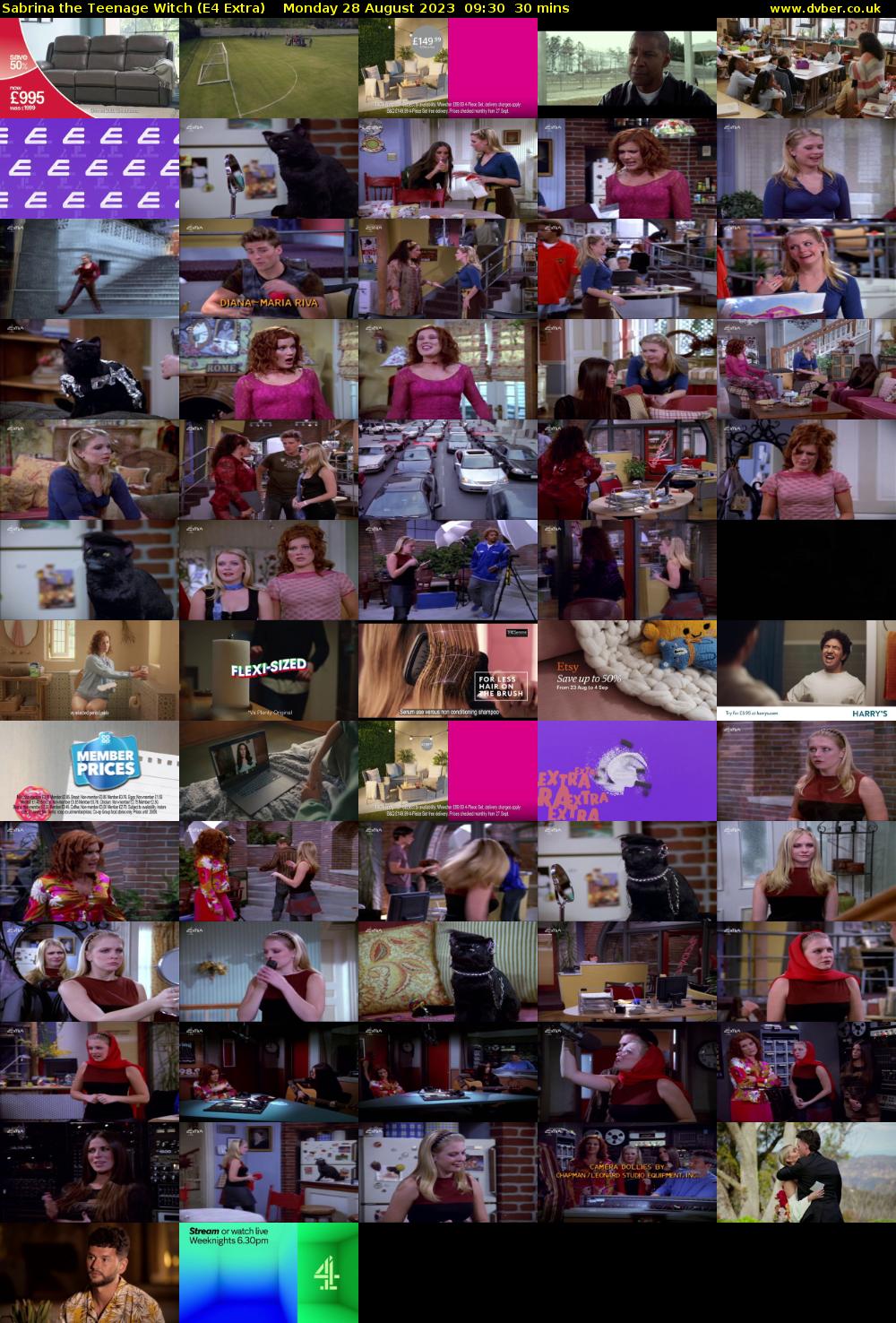 Sabrina the Teenage Witch (E4 Extra) Monday 28 August 2023 09:30 - 10:00