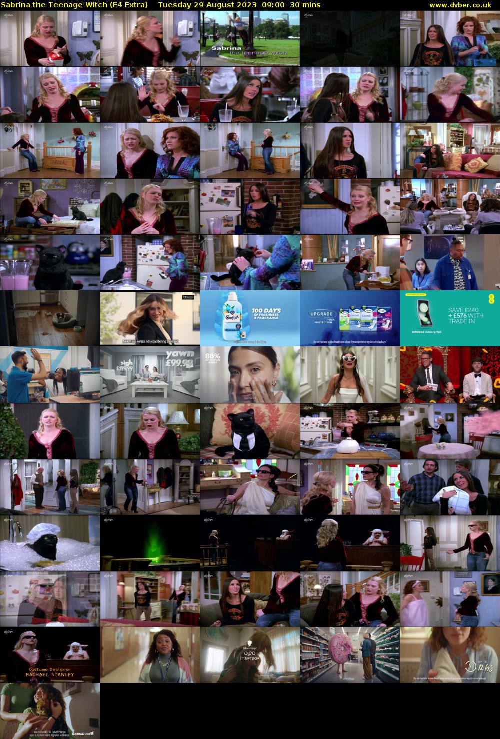 Sabrina the Teenage Witch (E4 Extra) Tuesday 29 August 2023 09:00 - 09:30